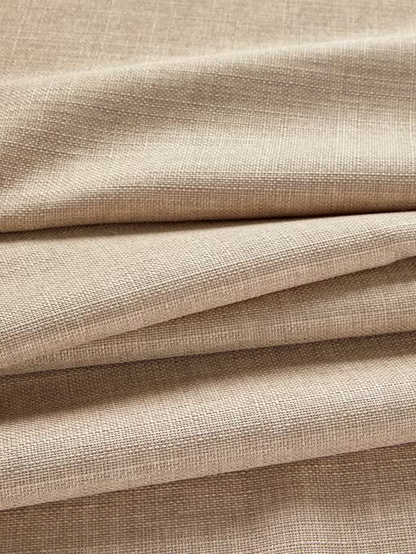 John Lewis Textured Weave Pair Blackout Lined Eyelet Curtains, Natural, W228 x  228