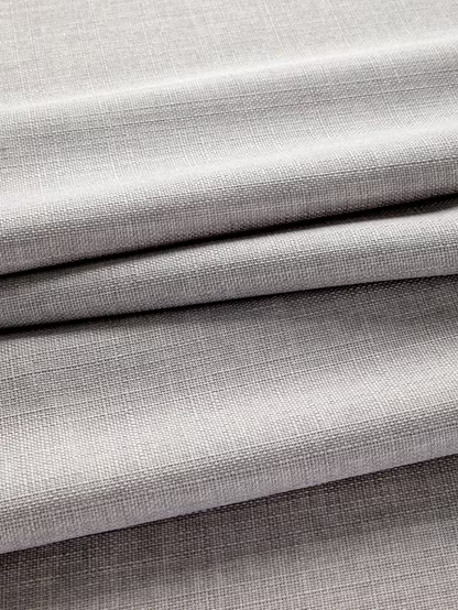 John Lewis Textured Weave Pair Blackout Lined Eyelet Curtains, Pale Grey, W228 x Drop 274cm