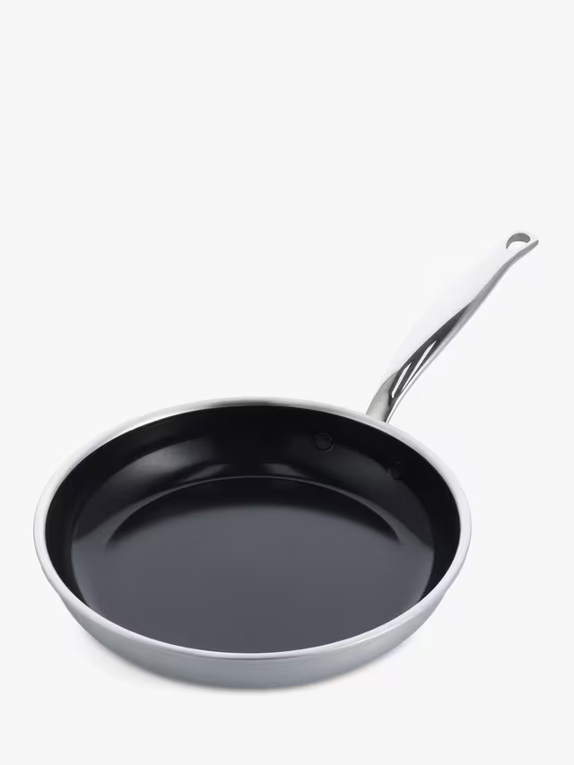 GreenPan Premiere Stainless Steel Ceramic Non-Stick Frying Pan, 30cm