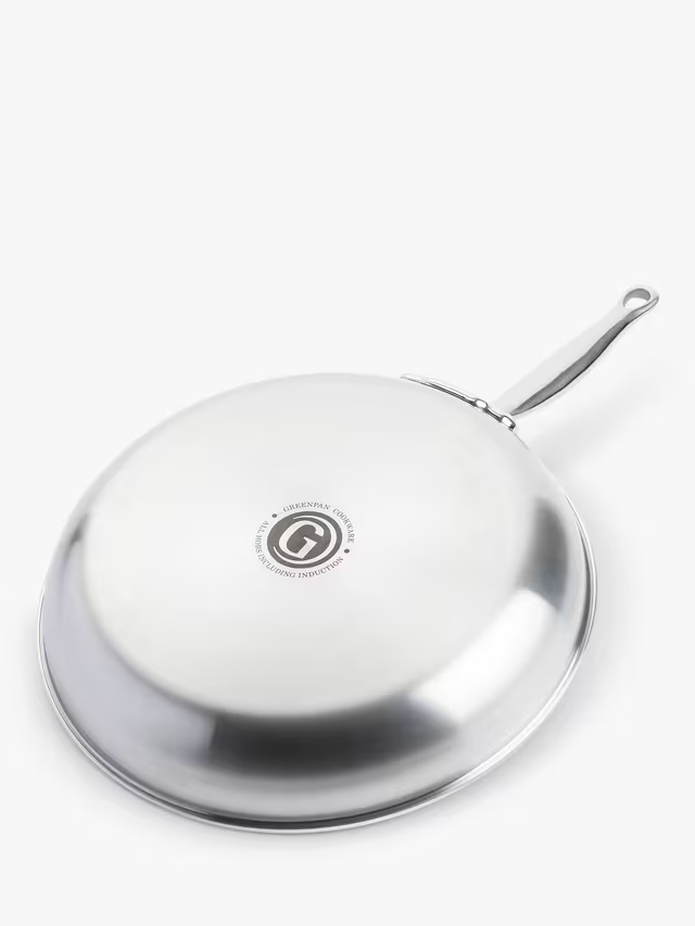 GreenPan Premiere Stainless Steel Ceramic Non-Stick Frying Pan, 30cm