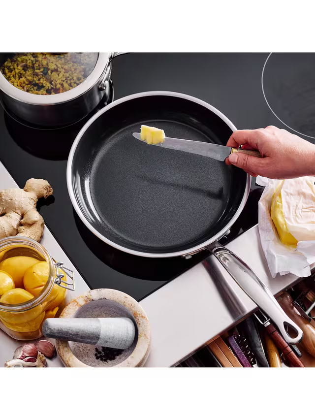 GreenPan Premiere Stainless Steel Ceramic Non-Stick Frying Pan, 30cm