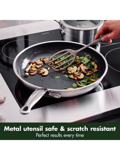 GreenPan Premiere Stainless Steel Ceramic Non-Stick Frying Pan, 30cm