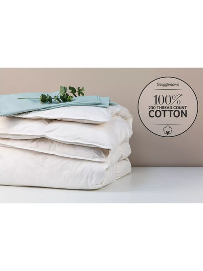 Snuggledown Natural Duck Feather and Down Duvet, 4.5 Tog, Single