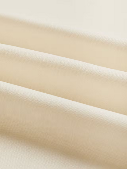 John Lewis Textured Weave Pair Blackout Lined Pencil Pleat Curtains, Cream, W228 x Drop 182cm