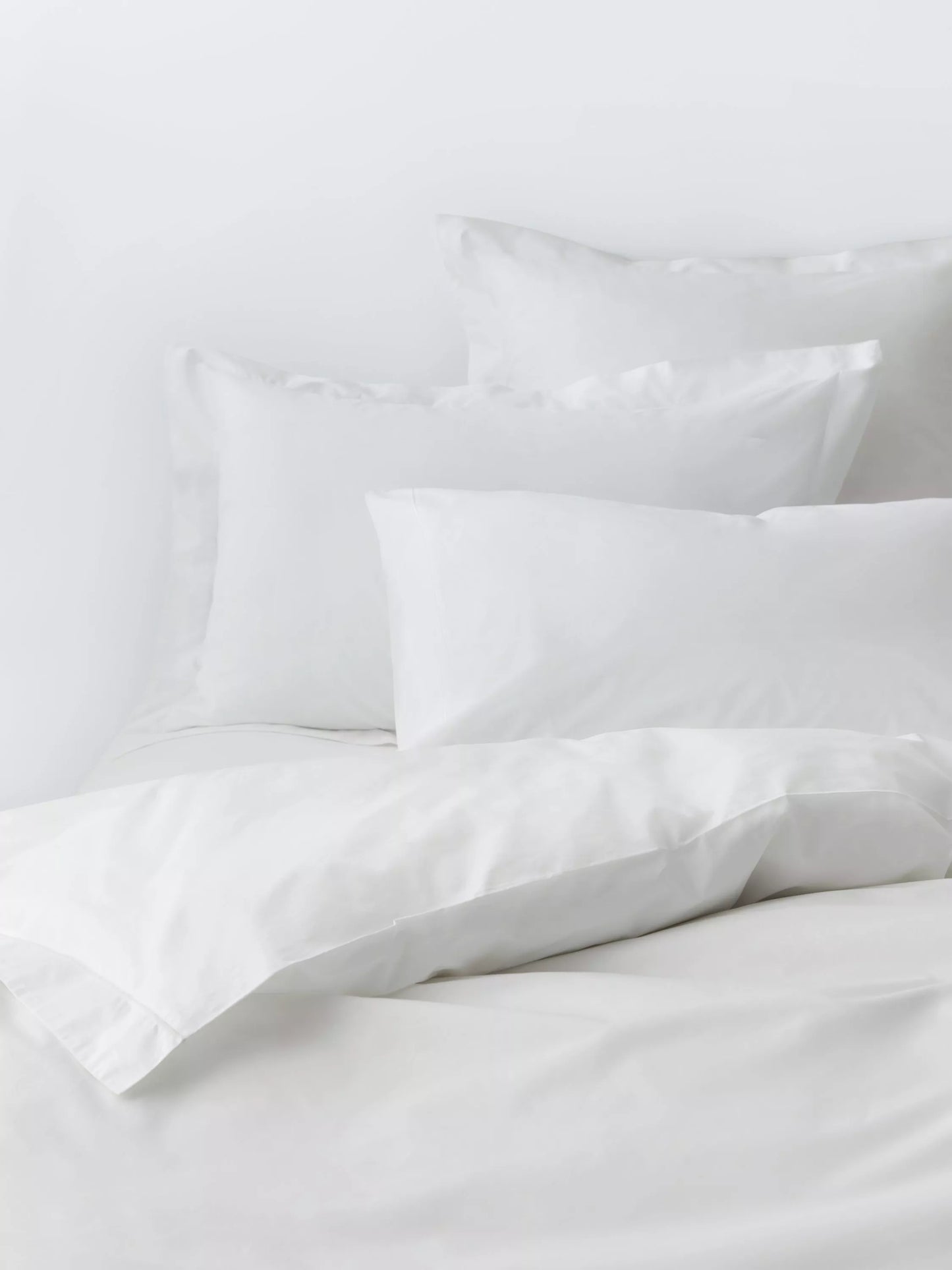 John Lewis Crisp & Fresh Egyptian Cotton Percale 400 Thread Count Super King Duvet Cover