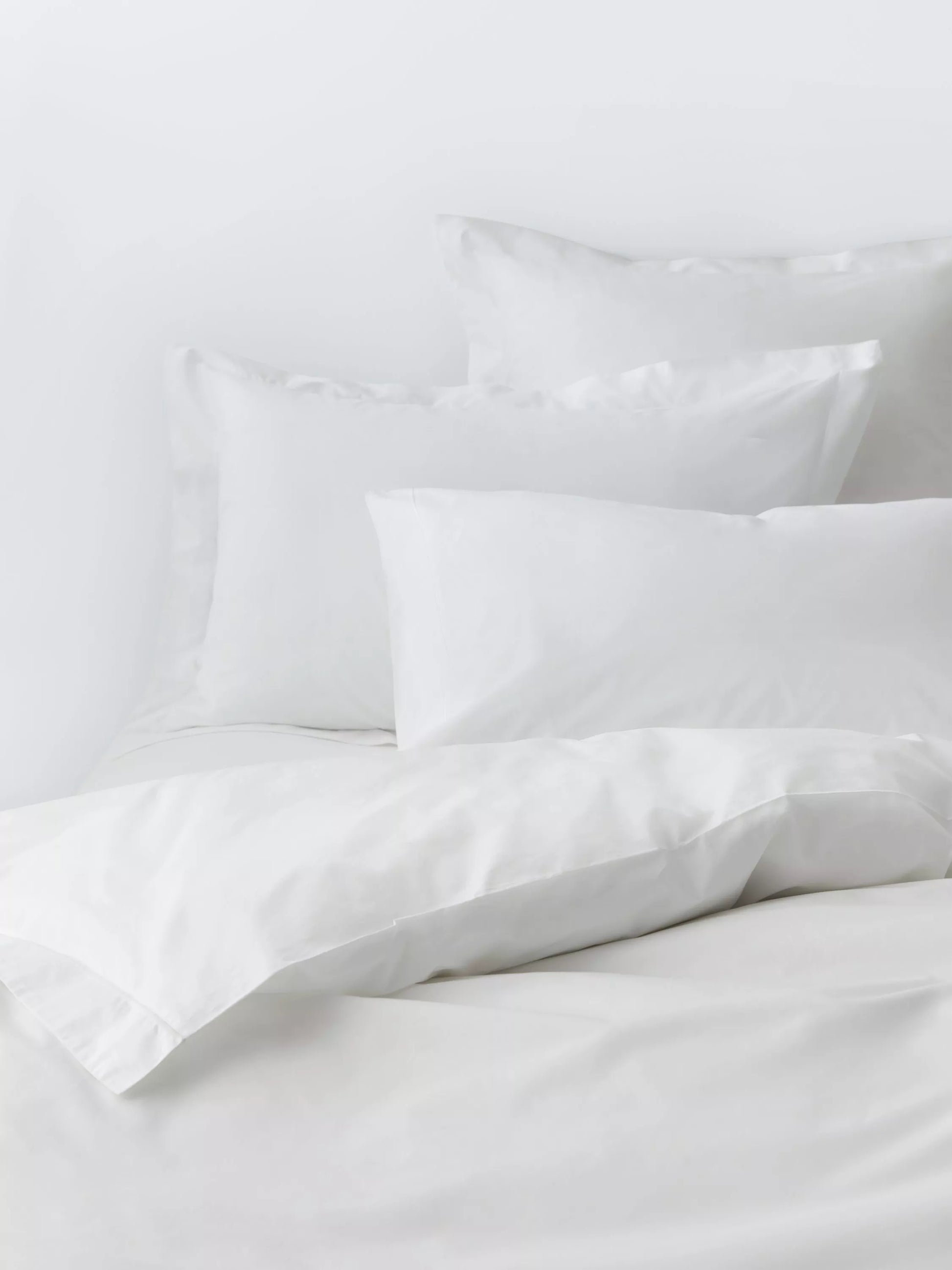 John Lewis Crisp & Fresh Egyptian Cotton Percale 400 Thread Count Super King Duvet Cover