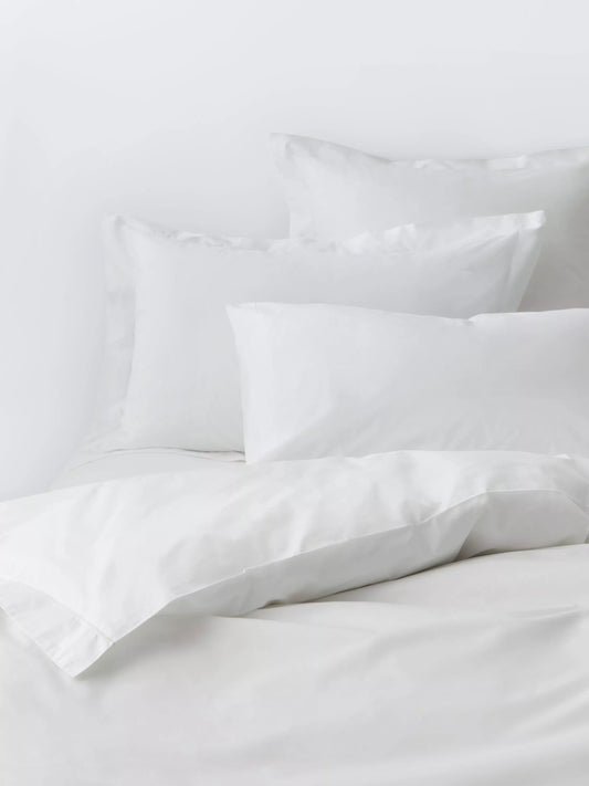 John Lewis Crisp & Fresh Egyptian Cotton Percale 400 Thread Count Super King Duvet Cover