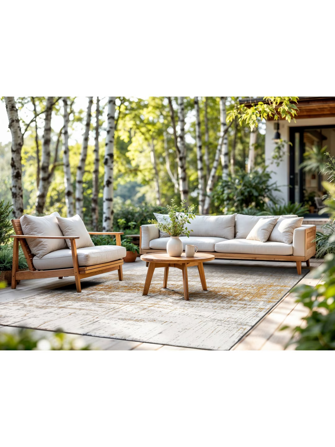Louis De Poortere Mad Men Griff Collection Rug, Columbus Gold, L240 x W170cm