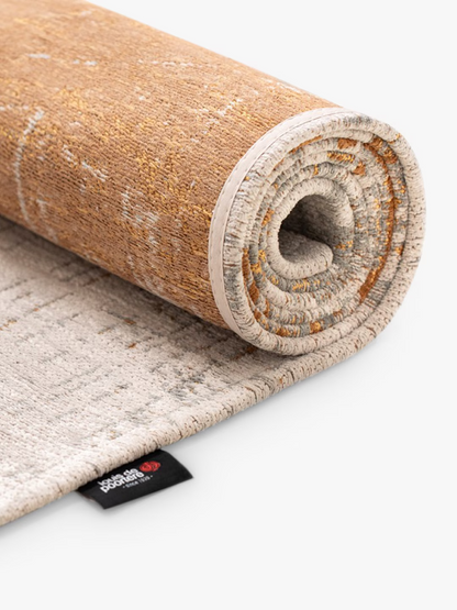 Louis De Poortere Mad Men Griff Collection Rug, Columbus Gold, L180 x W120 cm