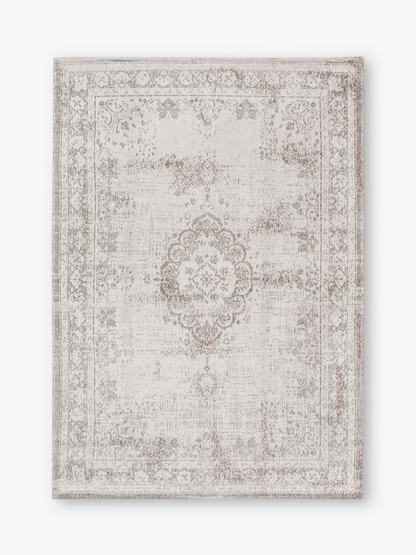 Louis De Poortere Medallion Rug, Grey, L240 x W170cm