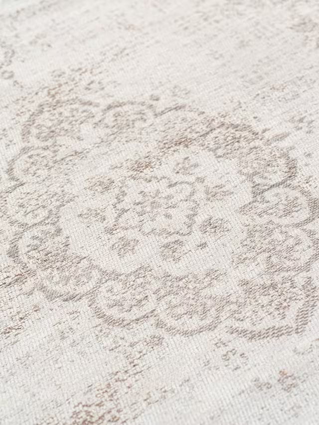 Louis De Poortere Medallion Rug, Grey, L240 x W170cm