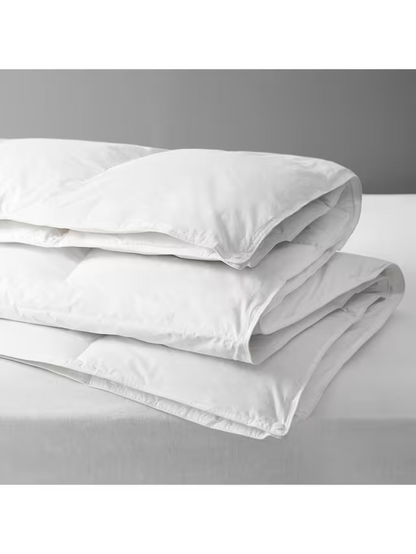 John Lewis Natural Duck Down 60/40 Duvet 3-in-1 Duvet, 13.5 Tog (4.5 + 9 Tog), White, King Size, 225 x 220cm