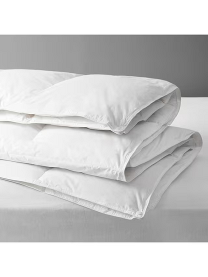 John Lewis Natural Duck Down 60/40 Duvet 3-in-1 Duvet, 13.5 Tog (4.5 + 9 Tog), White, Double, 200 x 200cm
