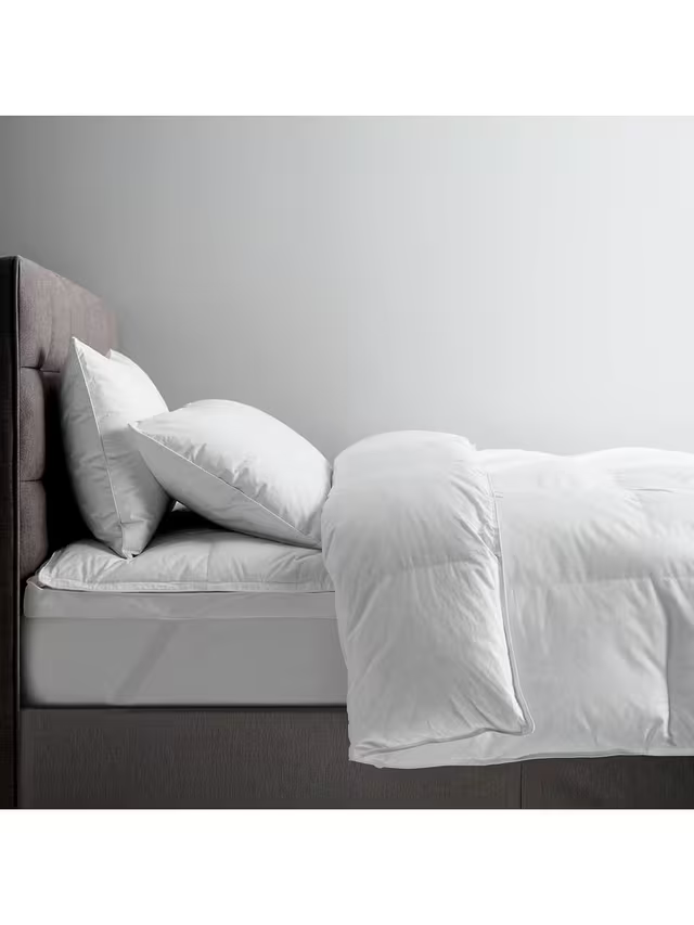 John Lewis Natural Duck Down 60/40 Duvet 3-in-1 Duvet, 13.5 Tog (4.5 + 9 Tog), White, Double, 200 x 200cm