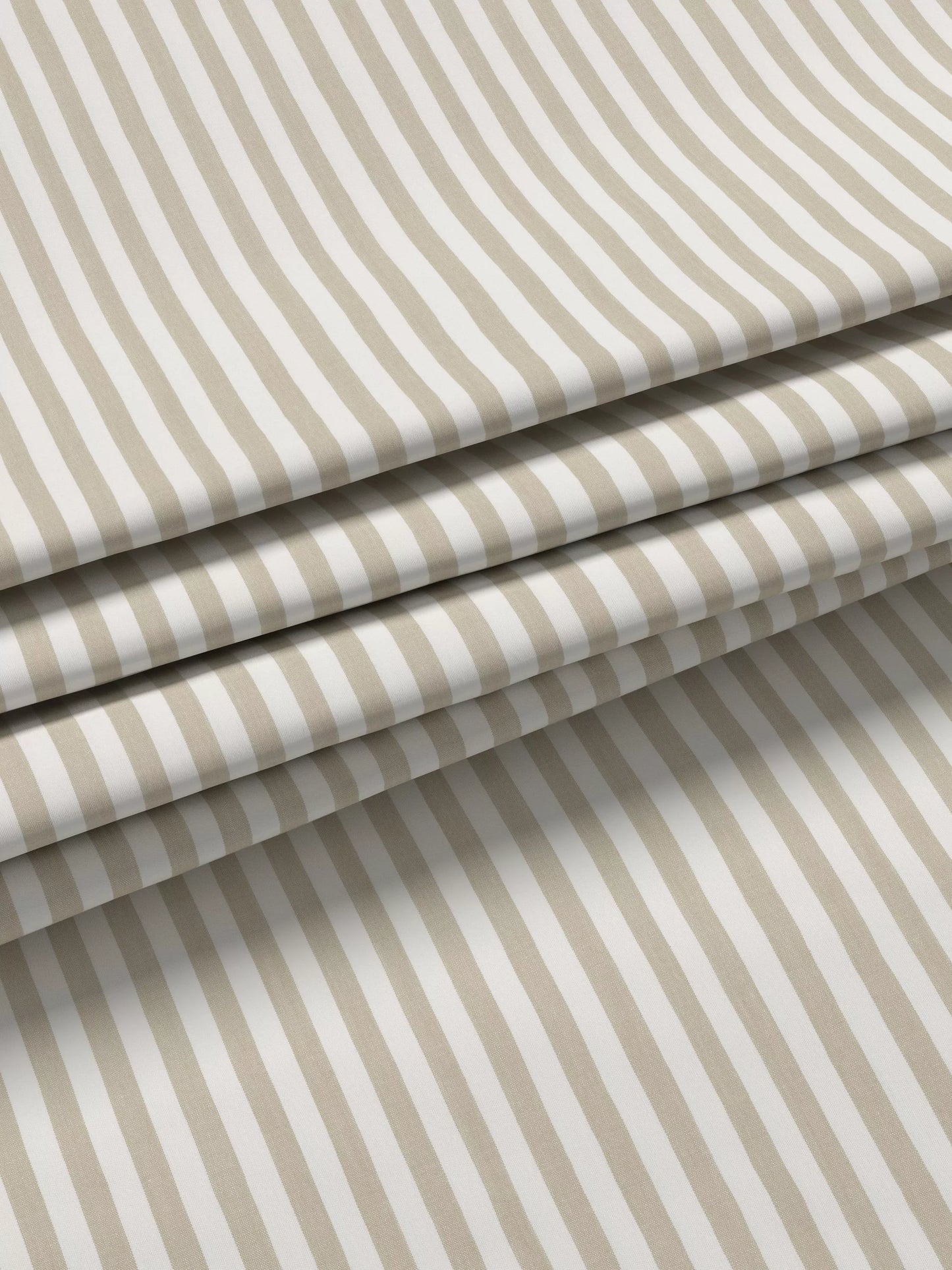 John Lewis Conwy Stripe Weave Pair Lined Hidden Tab Top Curtains, Putty, W228 x Drop 228cm