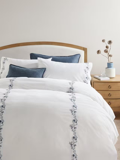 John Lewis Highbury Washed Cotton Super King Duvet Cover, White