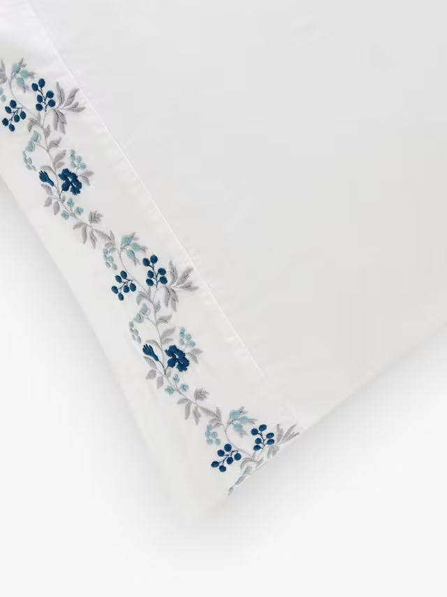 John Lewis Highbury Washed Cotton Super King Duvet Cover, White