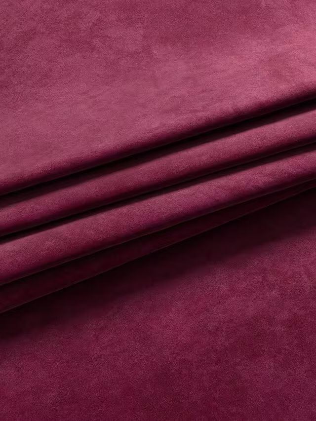 John Lewis Velvet Pair Lined Pencil Pleat Curtains, Damson, W167 x Drop 274cm