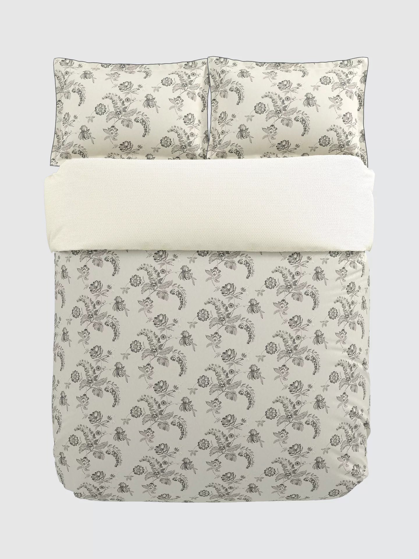 Bedeck of Belfast Arianne King Duvet Cover Set, Charcoal Grey