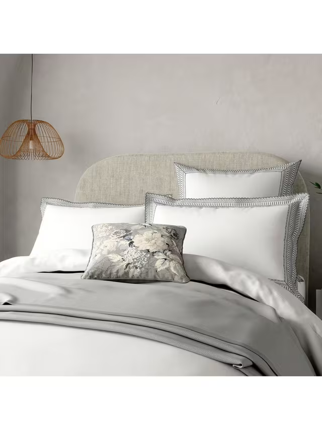 Bedeck of Belfast Astrid Cotton Percale King Duvet Cover White/Multi