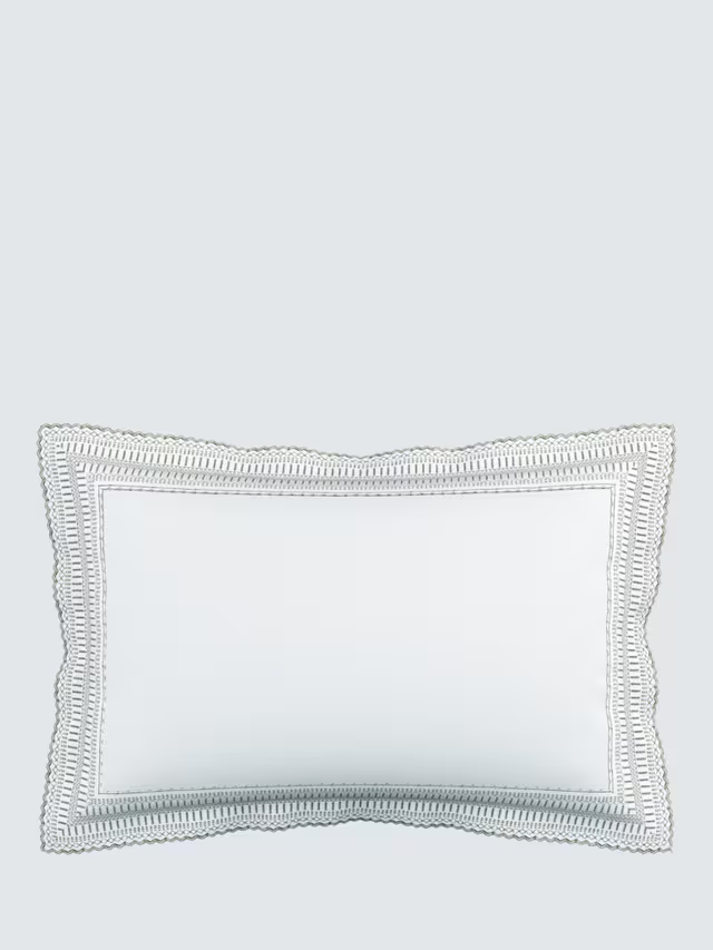 Bedeck of Belfast Astrid Cotton Percale King Duvet Cover White/Multi