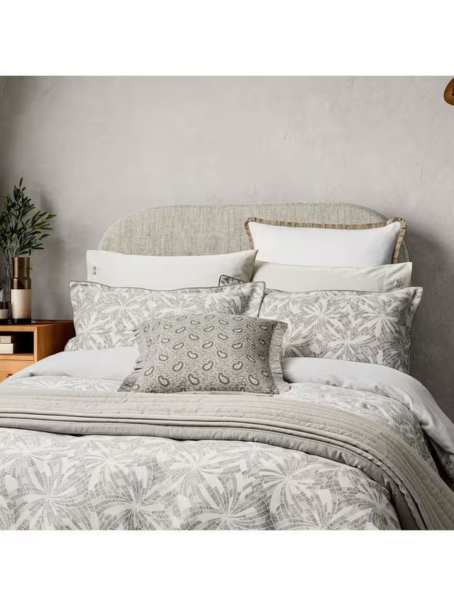 Bedeck of Belfast Cora King Duvet Cover, Light Grey