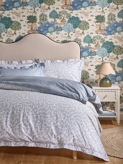 John Lewis x Sanderson Truffle Super King Duvet Cover Set, Blue