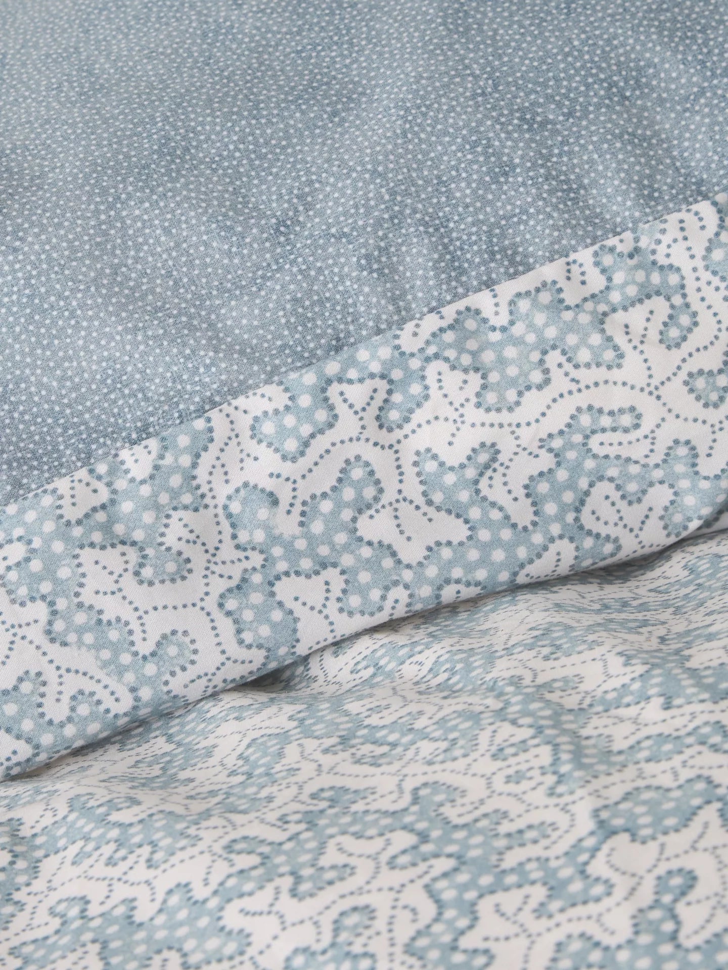 John Lewis x Sanderson Truffle Super King Duvet Cover Set, Blue