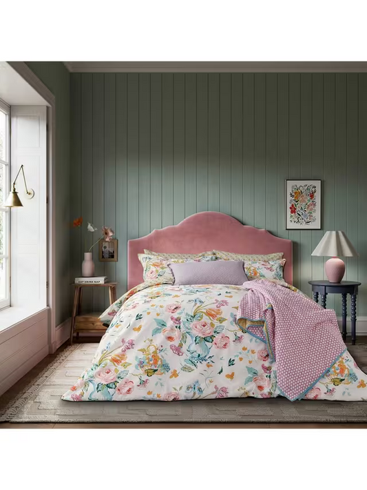 Land & Shore Bloom Super King Duvet Cover Set, Multi