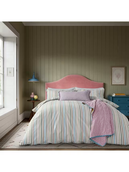 Land & Shore Barrow Super King Duvet Cover Set, Multi