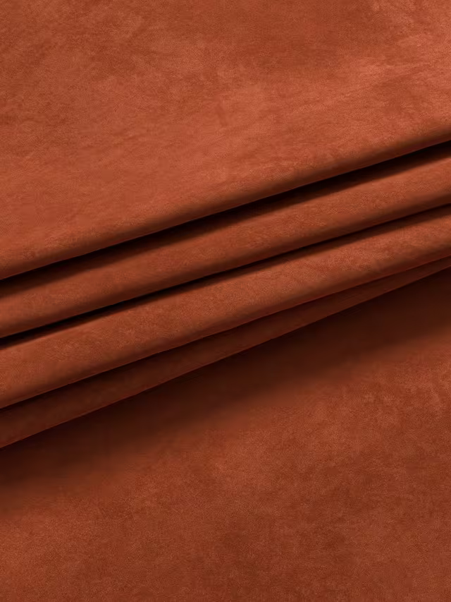 John Lewis Velvet Pair Lined Pencil Pleat Curtains, Sienna, W167 x Drop 182cm