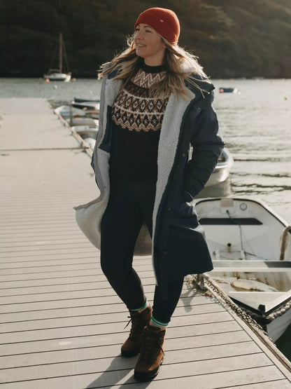 Red Unisex EVO Pro Slimline Waterproof Changing Robe Parka Jacket, Admiral Blue Medium