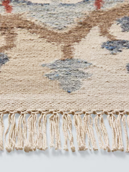 John Lewis Farah Ikat Wool Rich Rug, Natural/Multi, L240 x W170cm