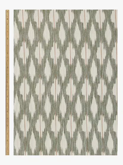 John Lewis Alta Weave Pair Lined Pencil Pleat Curtains, Avocado, W228 x Drop 182cm