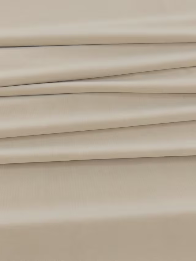 John Lewis Matt Velvet Pair Blackout Lined Pencil Pleat Curtains, Natural, W228 L137