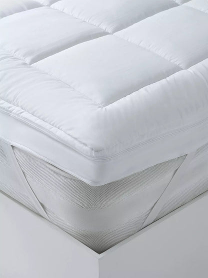 John Lewis Specialist Support Ultimate Dual Layer Topper, White, King