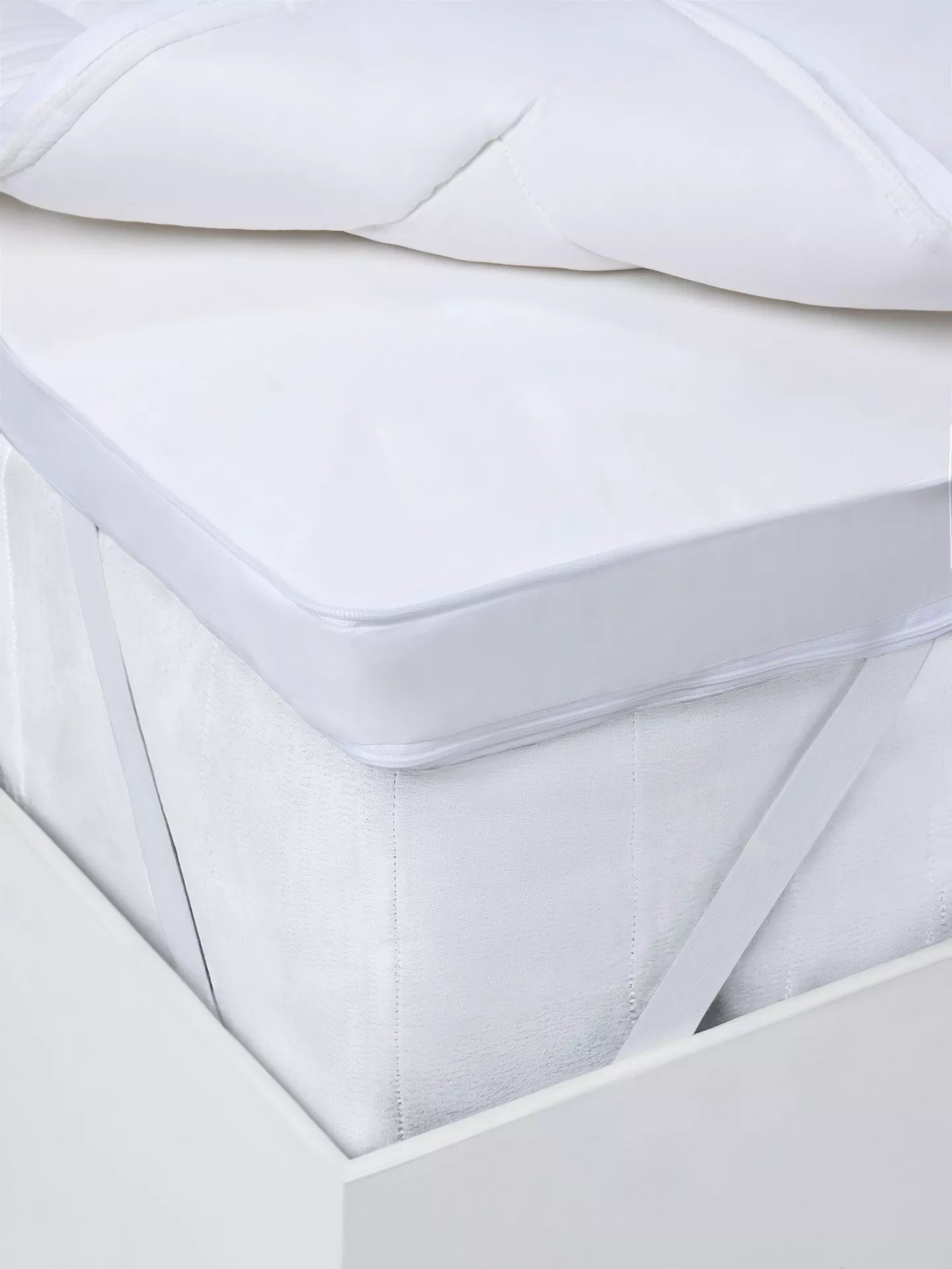 John Lewis Specialist Support Ultimate Dual Layer Topper, White, King