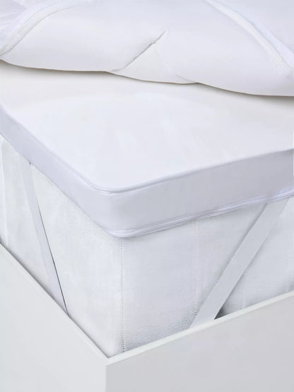 John Lewis Specialist Support Ultimate Dual Layer Topper, White, King