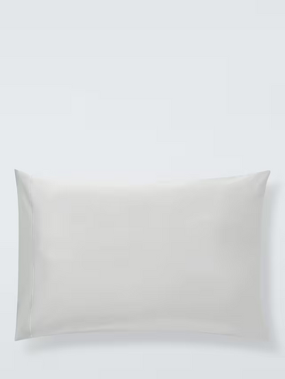 John Lewis Egyptian Cotton Sateen 600 Thread Count Bedding, Light Grey, Double D dust list