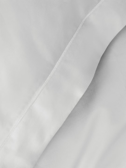 John Lewis Egyptian Cotton Sateen 600 Thread Count Bedding, Light Grey, Double D dust list