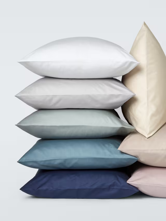 John Lewis Egyptian Cotton Sateen 600 Thread Count Bedding, Light Grey, Double D dust list