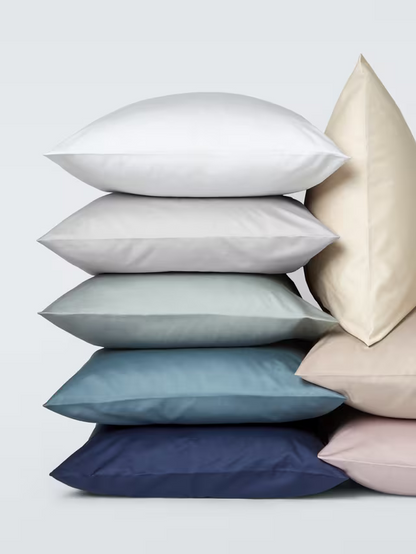 John Lewis Egyptian Cotton Sateen 600 Thread Count Bedding, Light Grey, Double D dust list