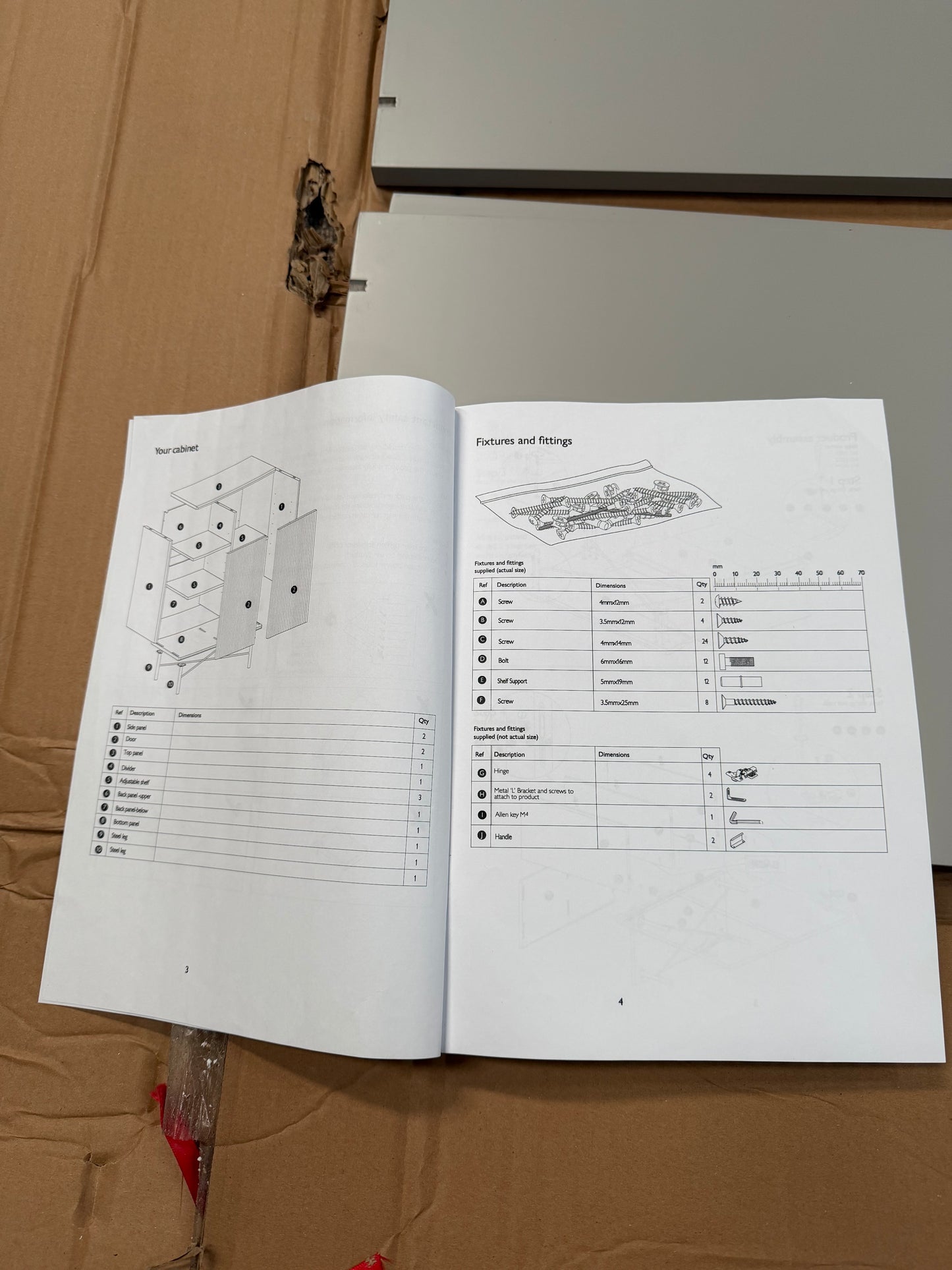 John Lewis Ridge 2 Door Cabinet Grey