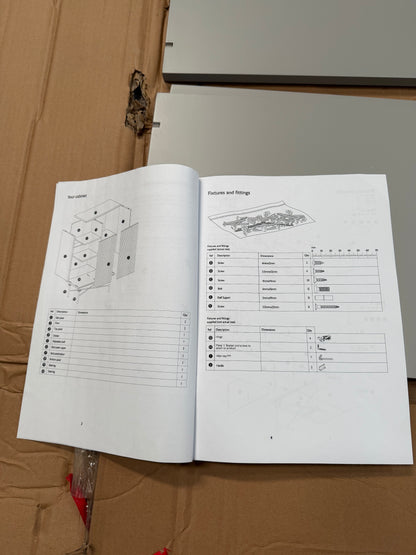 John Lewis Ridge 2 Door Cabinet Grey