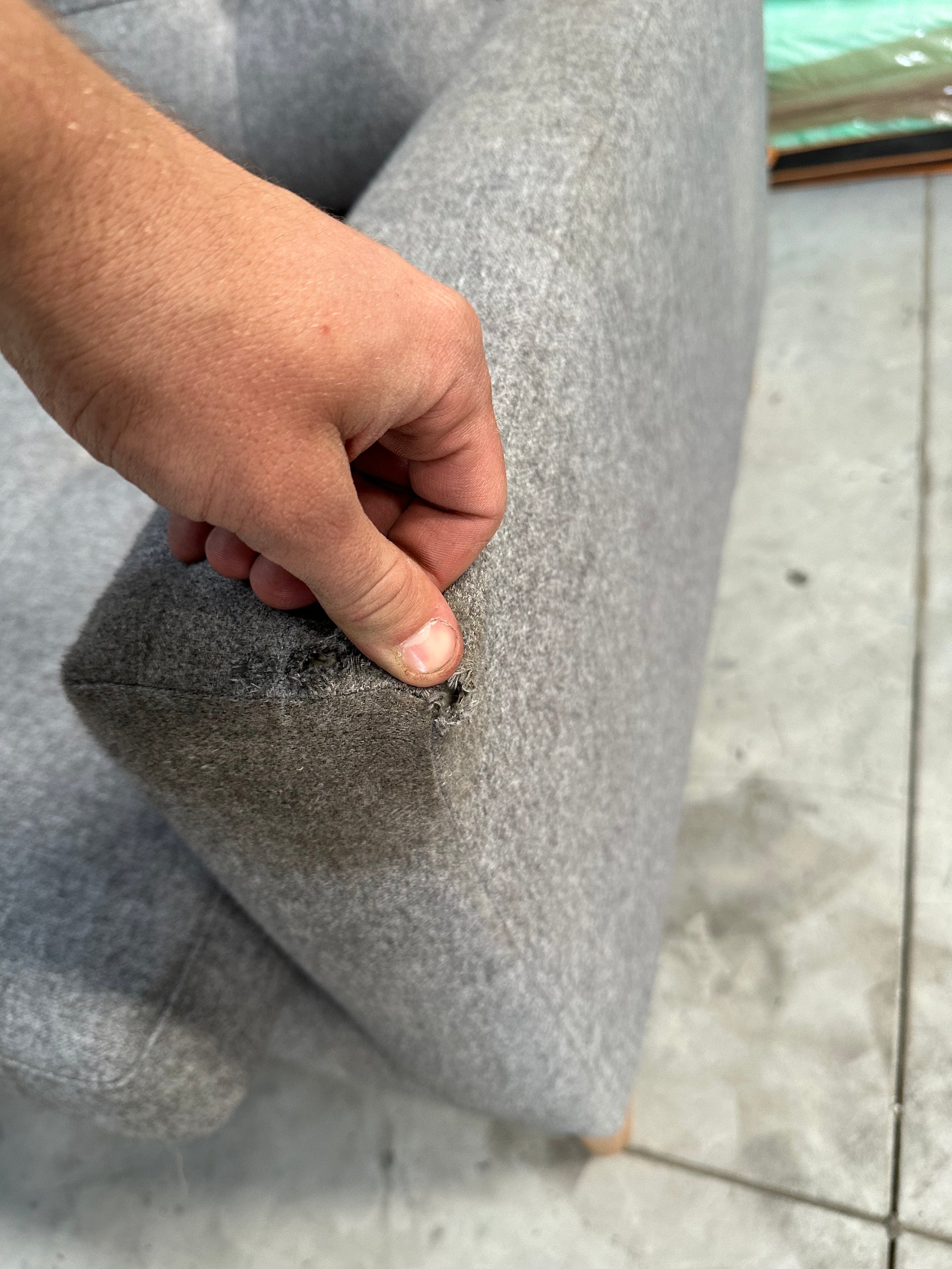 John Lewis Draper II Large 3 Seater Sofa Brushed Tweed Grey