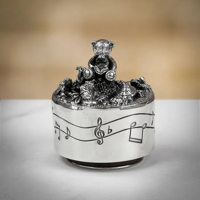 Royal Selangor Friends Pewter Music Carousel in Natural Finished Presentation Box