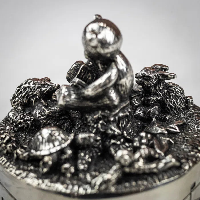 Royal Selangor Friends Pewter Music Carousel in Natural Finished Presentation Box