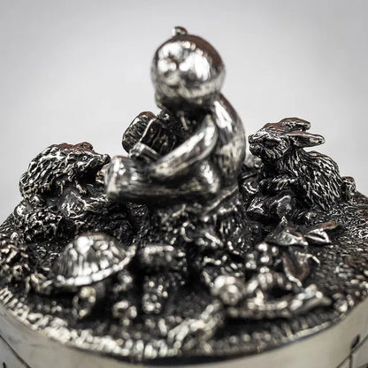 Royal Selangor Friends Pewter Music Carousel in Natural Finished Presentation Box
