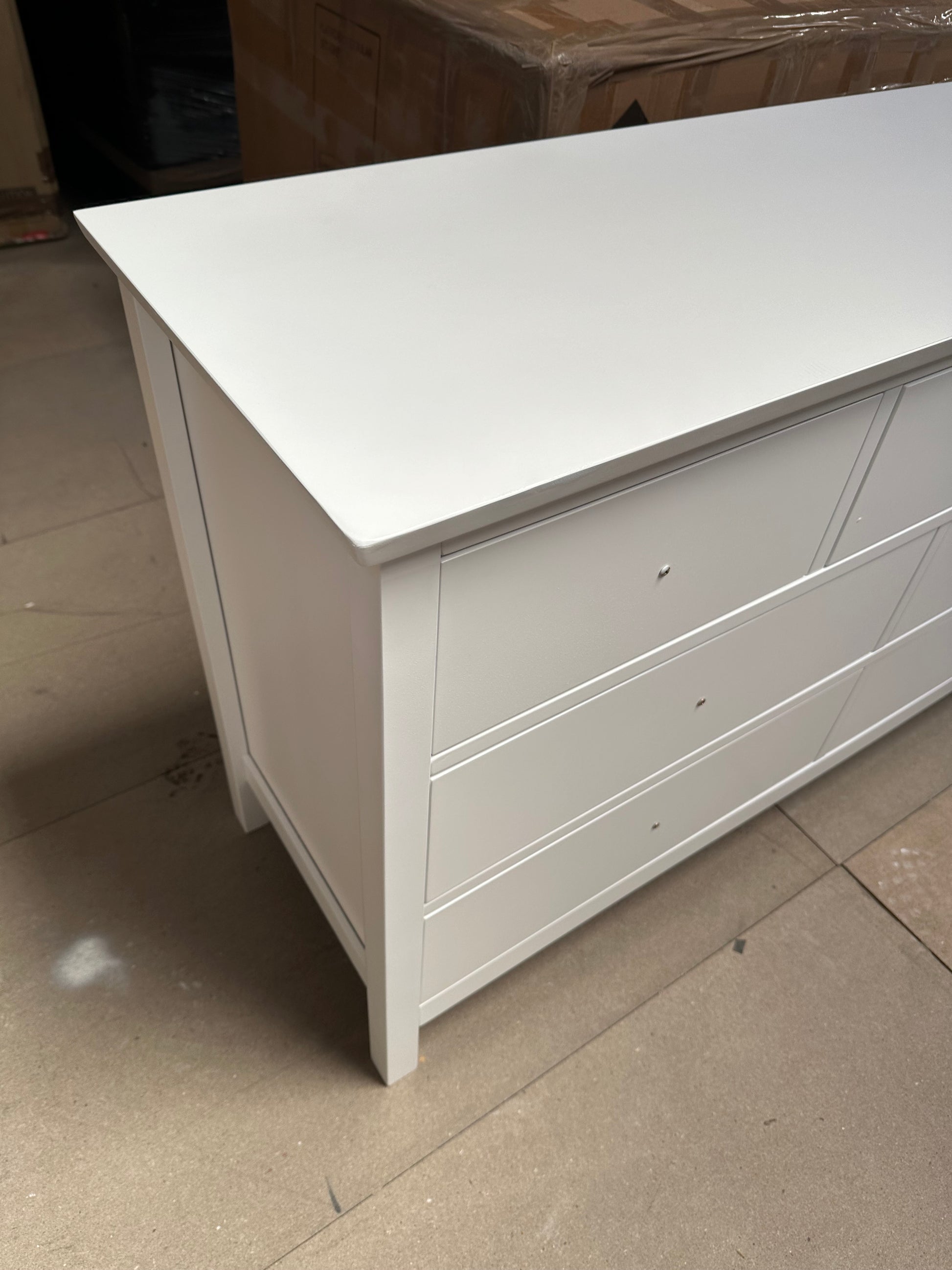 John Lewis Chest of Drawer White Wilton 7 Drawer