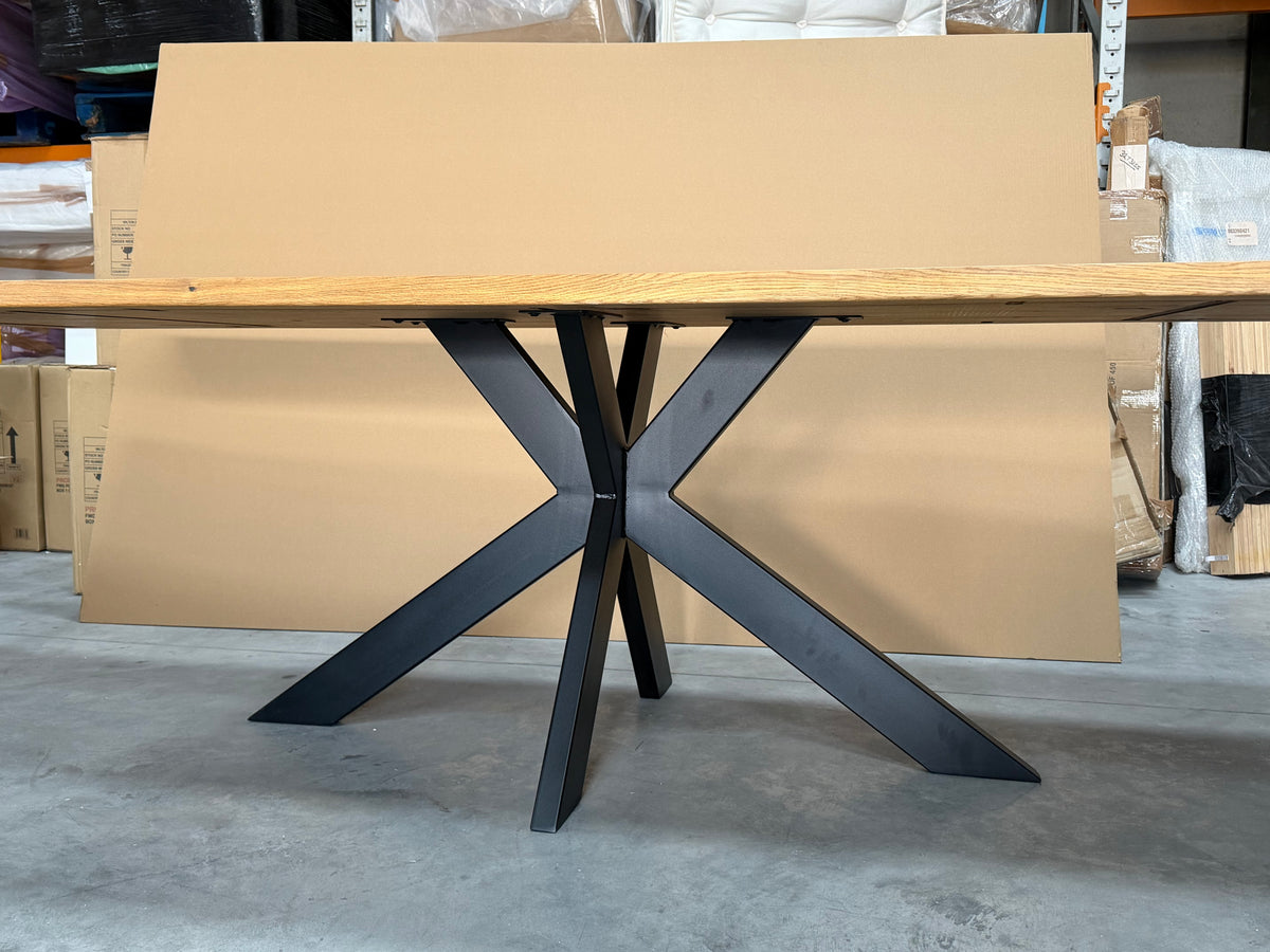 John Lewis Ripley Fixed Dining Table, Straight Edge, Solid Oak Natural Oil, L280 x W100cm - LIST